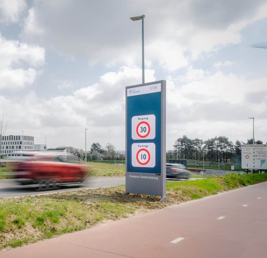 Brightboard Outdoor LED Screen at UZ Leuven.
