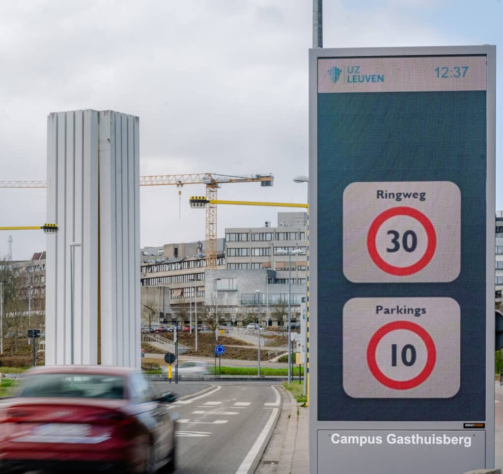 Brightboard Outdoor LED Screen at UZ Leuven.