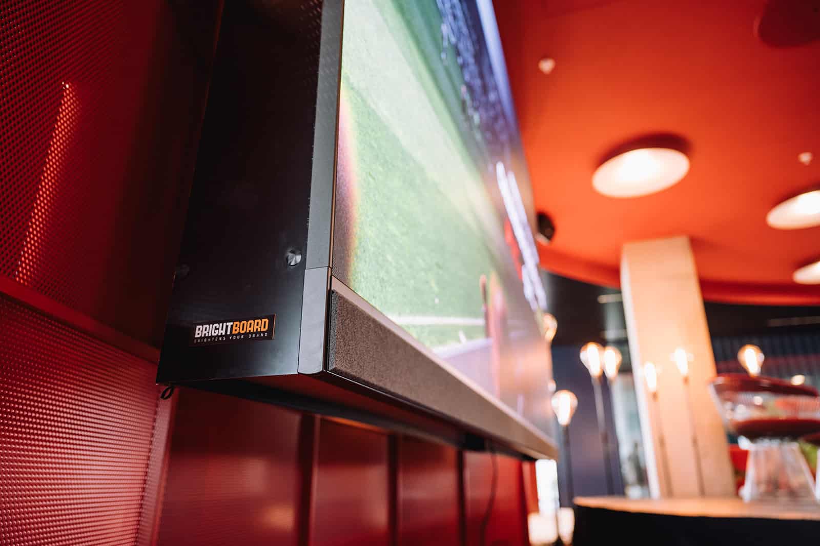 Brightboard LED-schermen bij Pro League HQ.