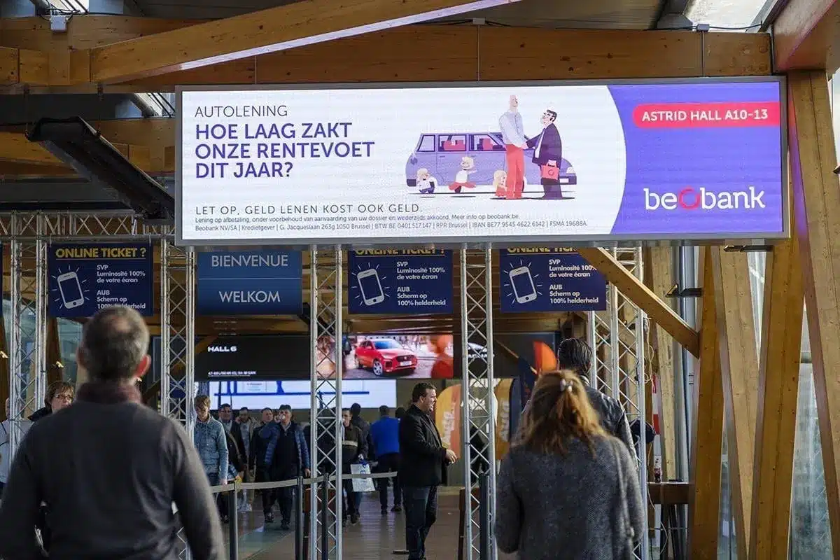Brightboard LED schermen op Mediafield Brussels Expo